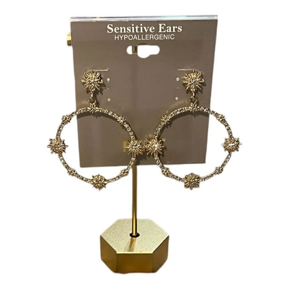 Mixit gold tone hoop earrings NWT